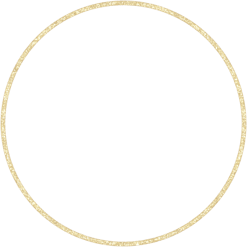 Gold Glitter Circle